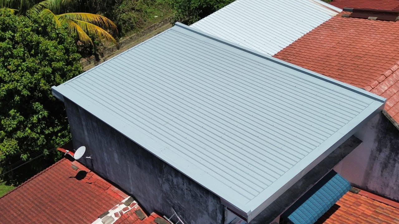Completed metal roof project in Gombak