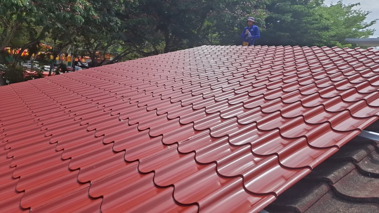 Completed roofing project in Penang